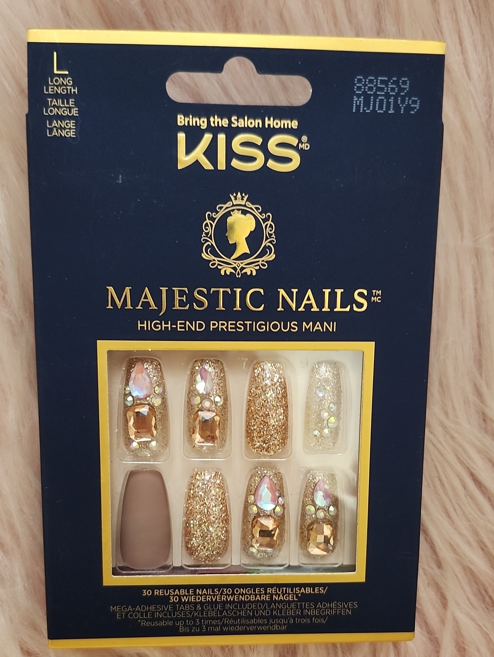 Brand New KISS MAJESTIC False Nails-L